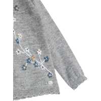 Pulovere pentru Fete - Cardigane Tartine et Chocolat Buttoned Crew Neck Cardigan GREY Fete (BM 9617621) - B-mall.ro