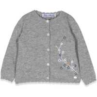 Cardigane Buttoned Crew Neck Cardigan Fete