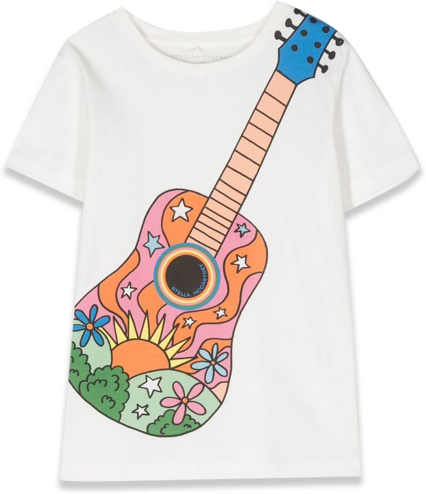 Poze Stella McCartney Mc Guitar T-Shirt WHITE