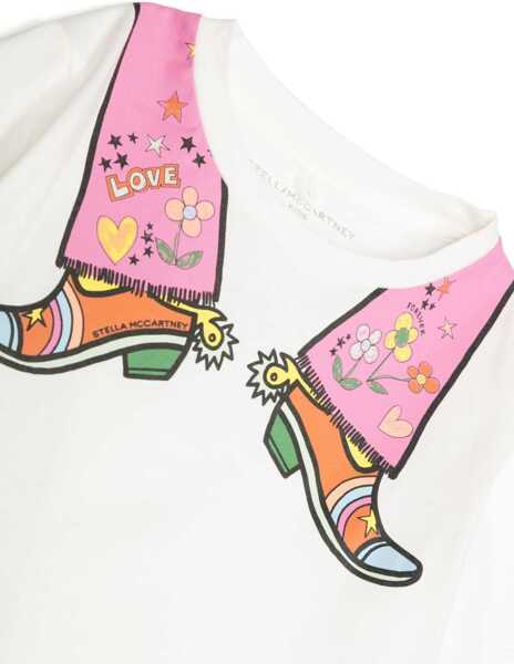 Tricouri Stella McCartney T-Shirt Mc Butterflies WHITE Fete (BM 9617660) 3