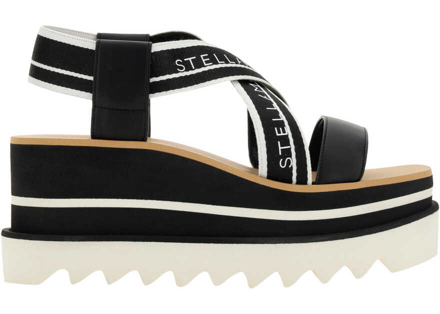 Stella McCartney Sneakelyse Sandals BLACK/WHITE