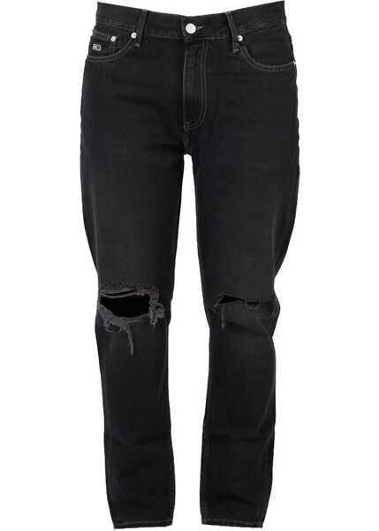 Pantaloni casual Tommy Hilfiger Dad Jean DM0DM11887 Czarny Barbati (BM 9618236) 5