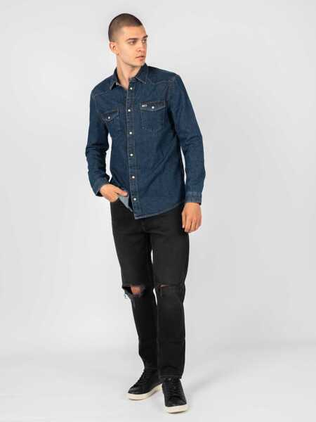 Pantaloni casual Tommy Hilfiger Dad Jean DM0DM11887 Czarny Barbati (BM 9618236) 7