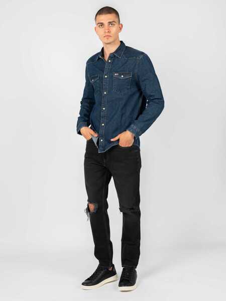 Pantaloni casual Tommy Hilfiger Dad Jean DM0DM11887 Czarny Barbati (BM 9618236) 8