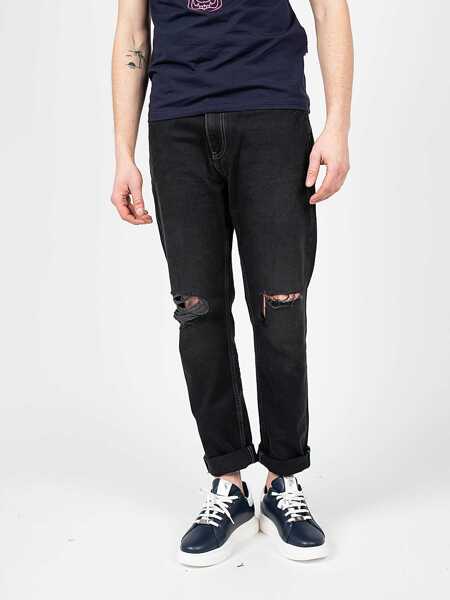 Pantaloni casual Tommy Hilfiger Dad Jean DM0DM11887 Czarny Barbati (BM 9618236) 3