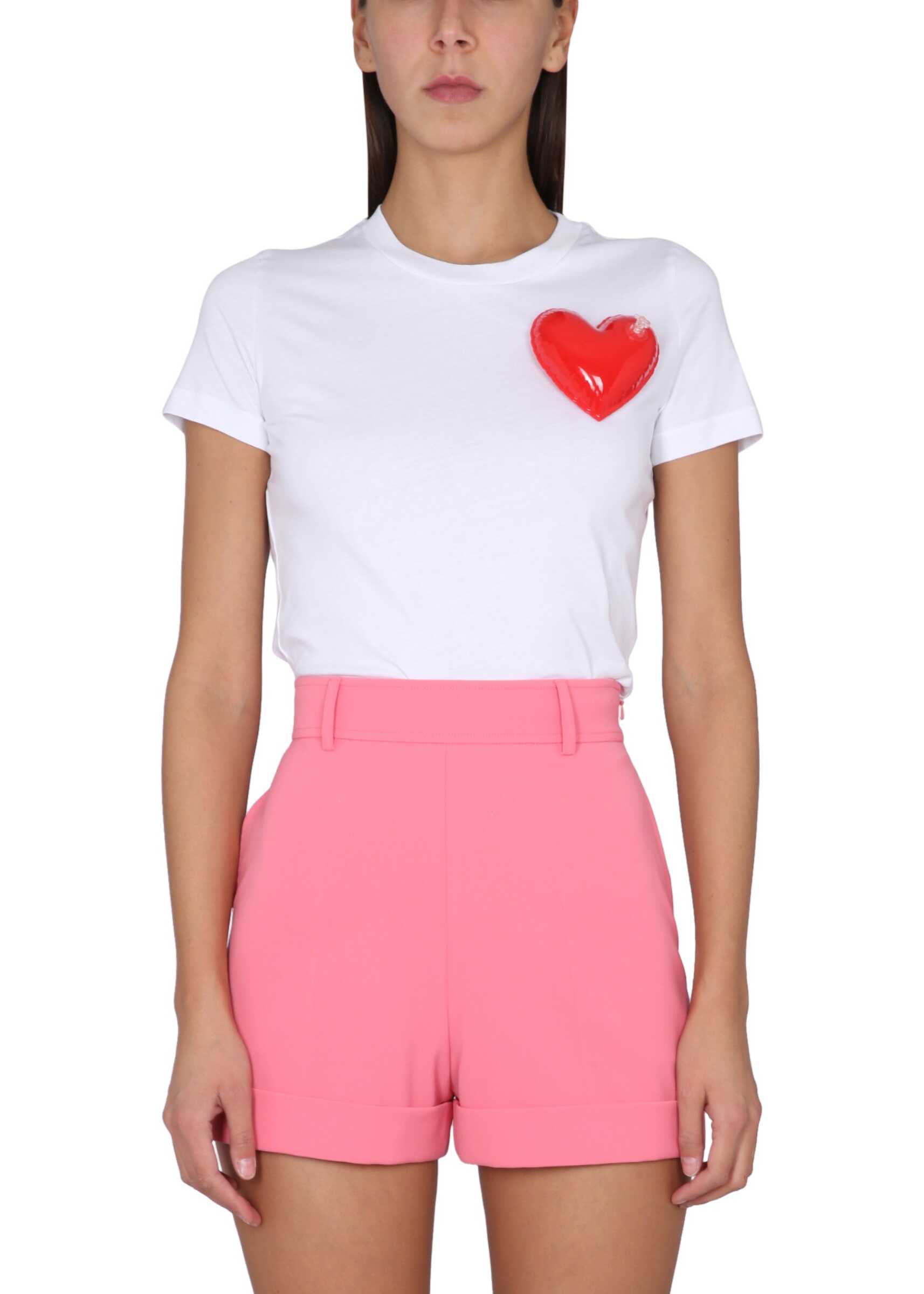 Moschino Inflatable Heart T-Shirt WHITE