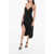 Loewe Draped Dress With Criss Cross Straps Black