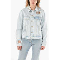 Geci de blugi Permanent Cut Out Detail Meteor Denim Jacket Femei