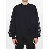 Hanorace Scribble Diag Boxy Sweatshirt Barbati