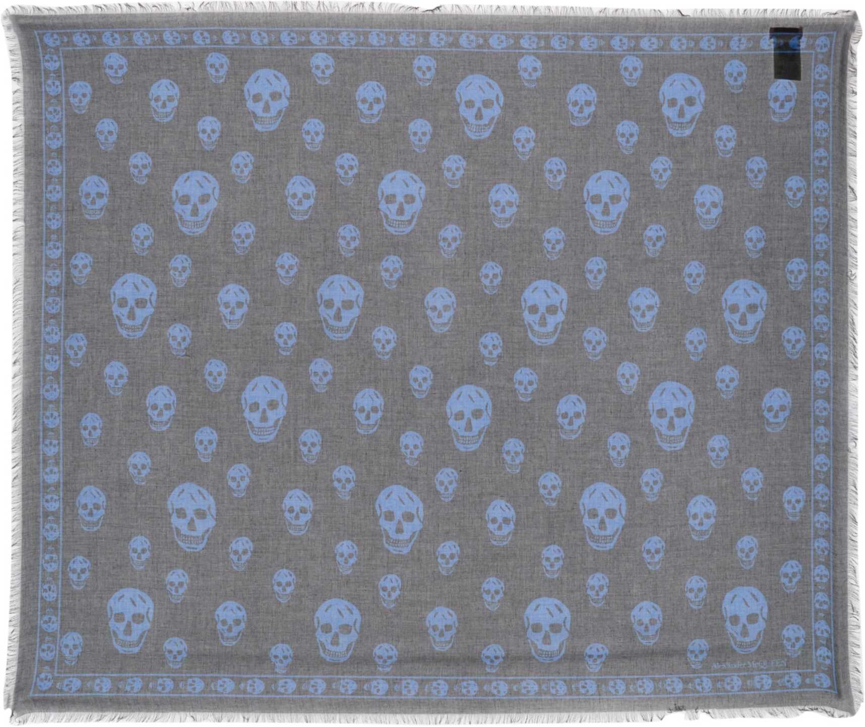 Alexander McQueen Classic Skull Scarf BLACK