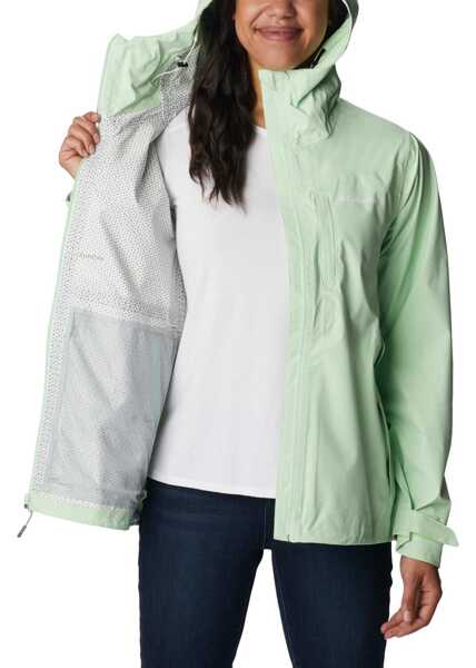 Jachete Columbia Ampli-Dry Waterproof Shell Jacket Green Femei (BM 9623219) 4