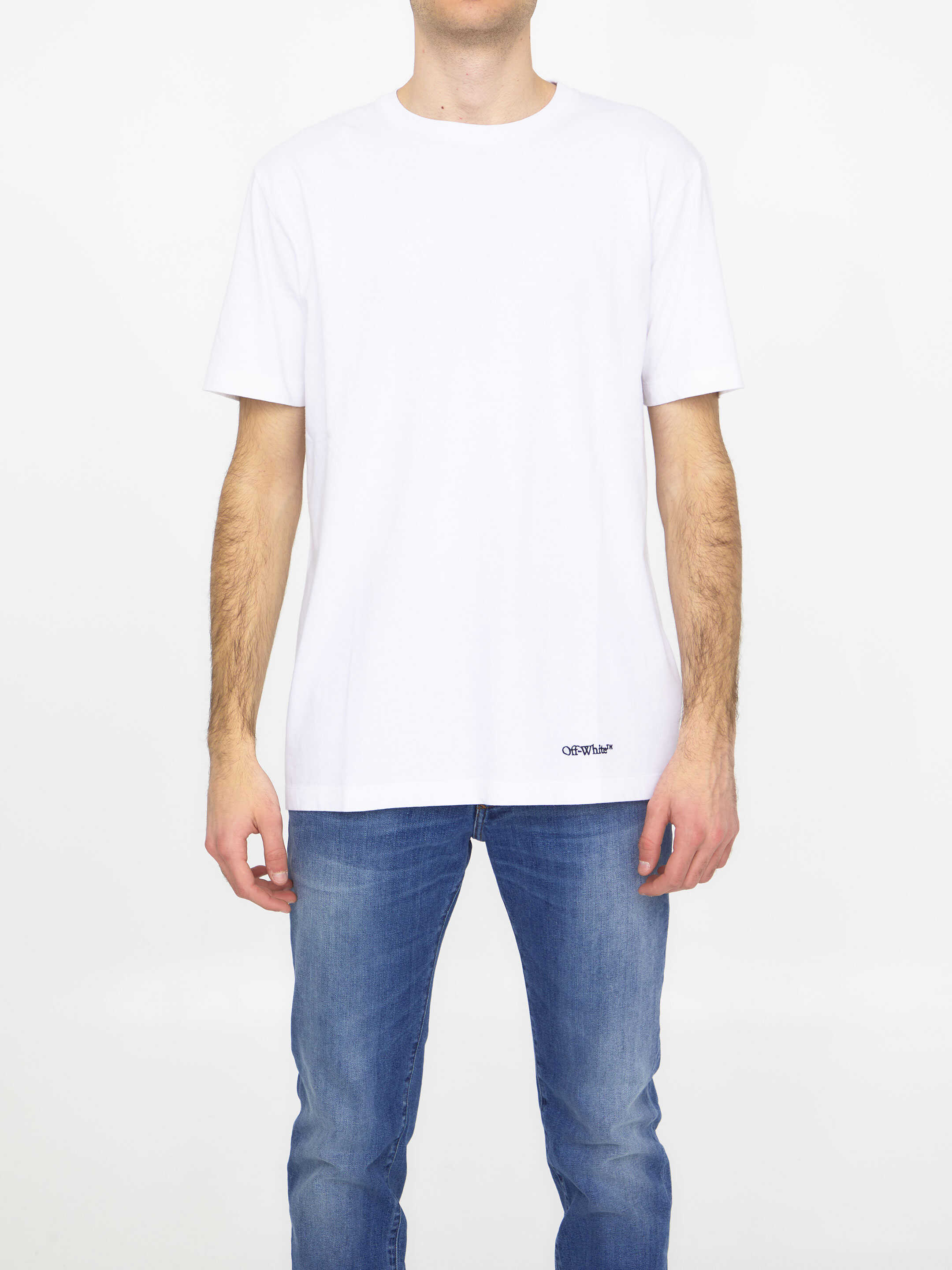 Off-White Scribble Diagonal T-Shirt WHITE
