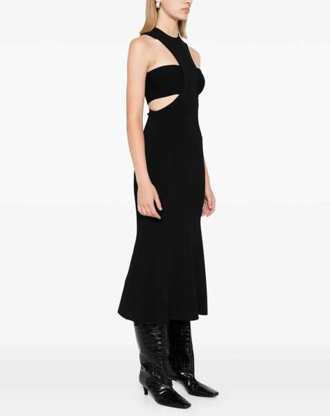 Rochii casual Alexander McQueen Dress With Harness BLACK Femei (BM 9626021) 3