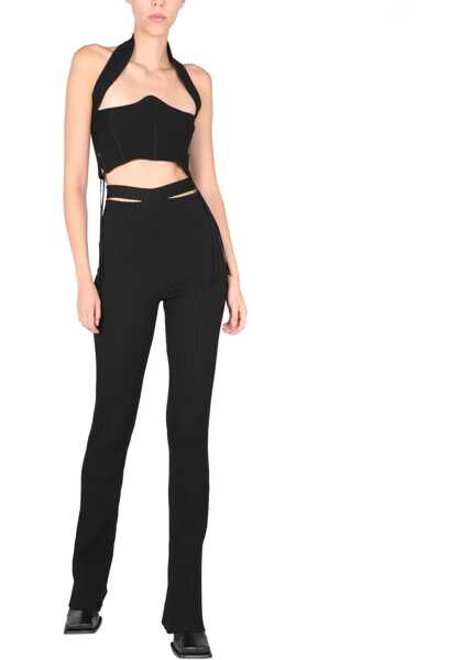 Pulovere casual ANDREADAMO Ribbed Bustier BLACK Femei (BM 9626825) 2