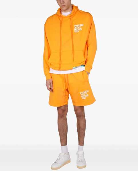 Bluze de trening PHARMACY INDUSTRY Sweatshirt With Logo Print ORANGE Barbati (BM 9627041) 2