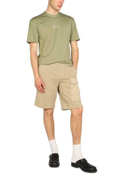 Pantaloni scurti TEN C Sweatshirt Bermuda BEIGE Barbati (BM 9627098) 2