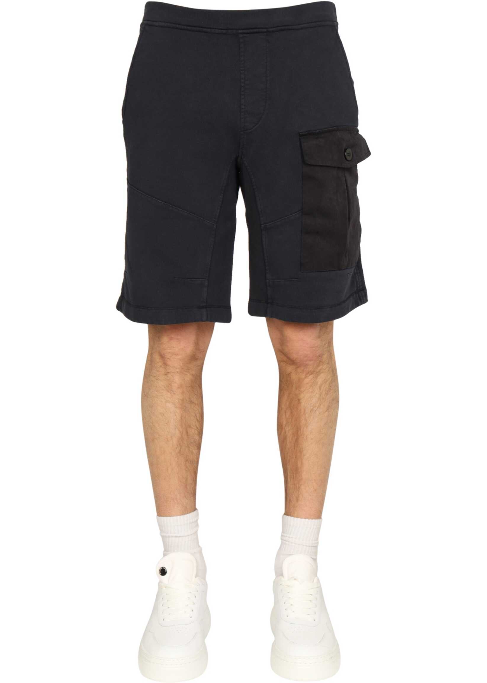 TEN C Pocket Bermuda Shorts BLUE