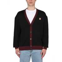 Cardigane Two-Tone Fox Head Patch Cardigan Barbati