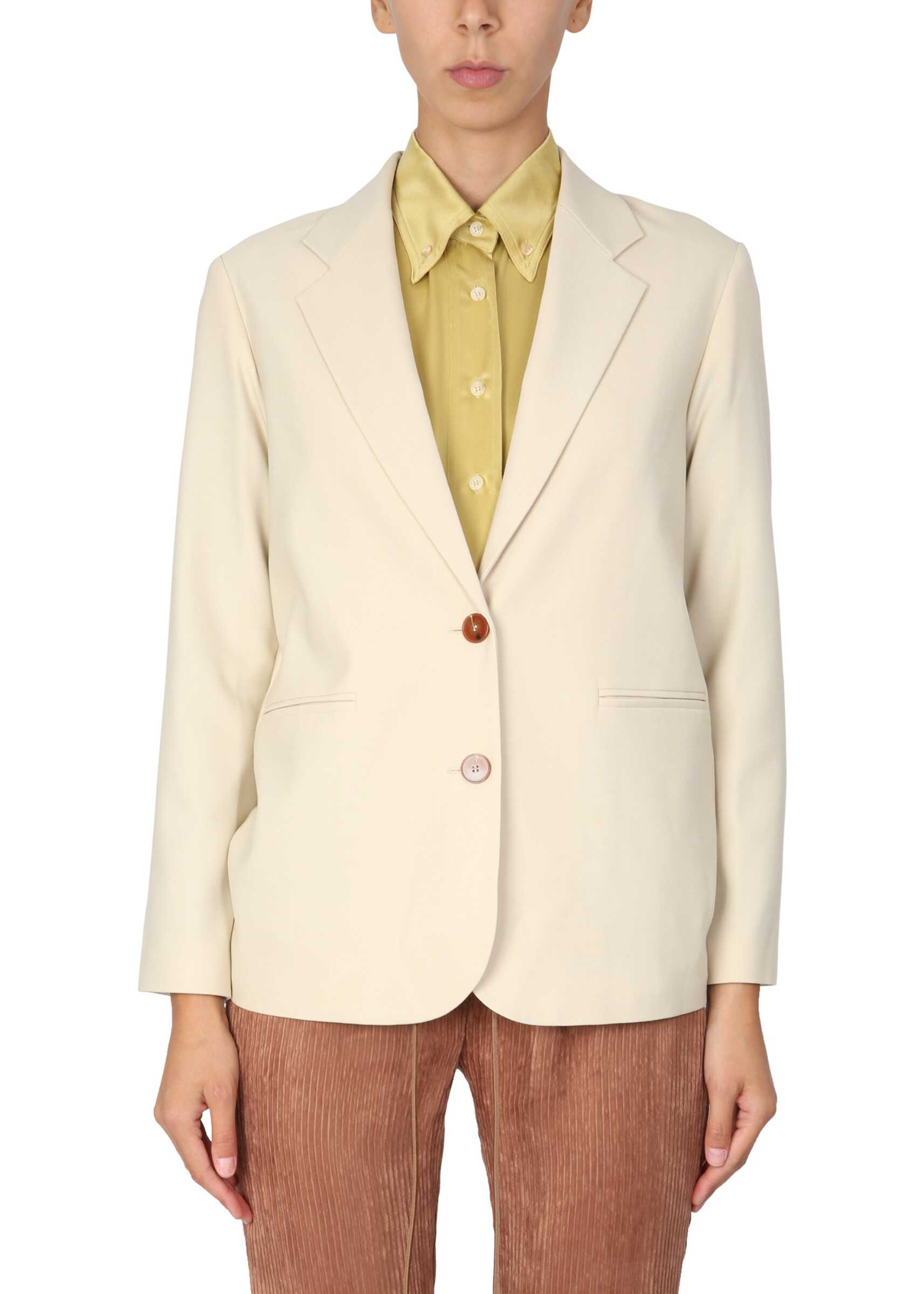 ALYSI Single-Breasted Blazer BEIGE