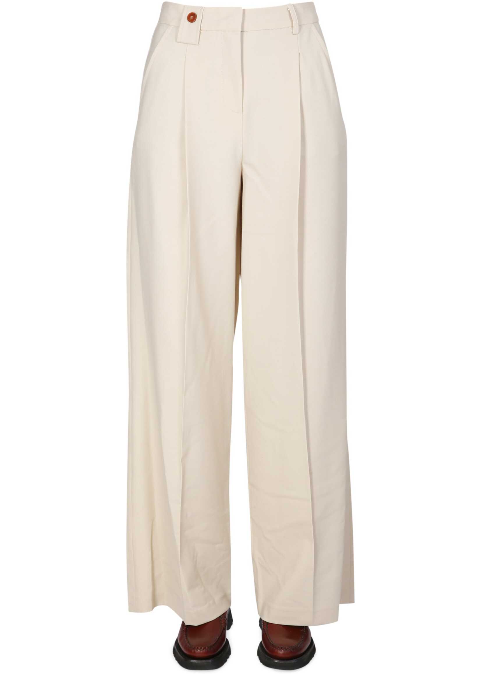 ALYSI Wide Leg Pants BEIGE