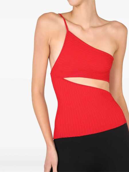 Bluze ANDREADAMO One-Piece Top RED Femei (BM 9627317) 4
