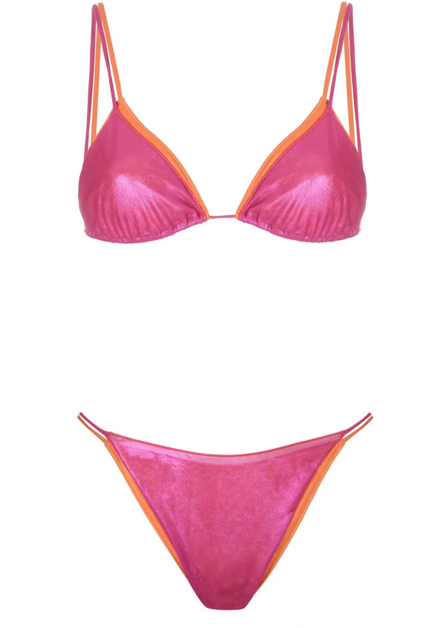 OSEREE Double Knit Bikini Costume FUCHSIA