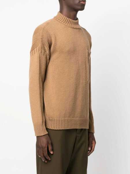 Pulovere casual TEN C Turtleneck Shirt BEIGE Barbati (BM 9627362) 3