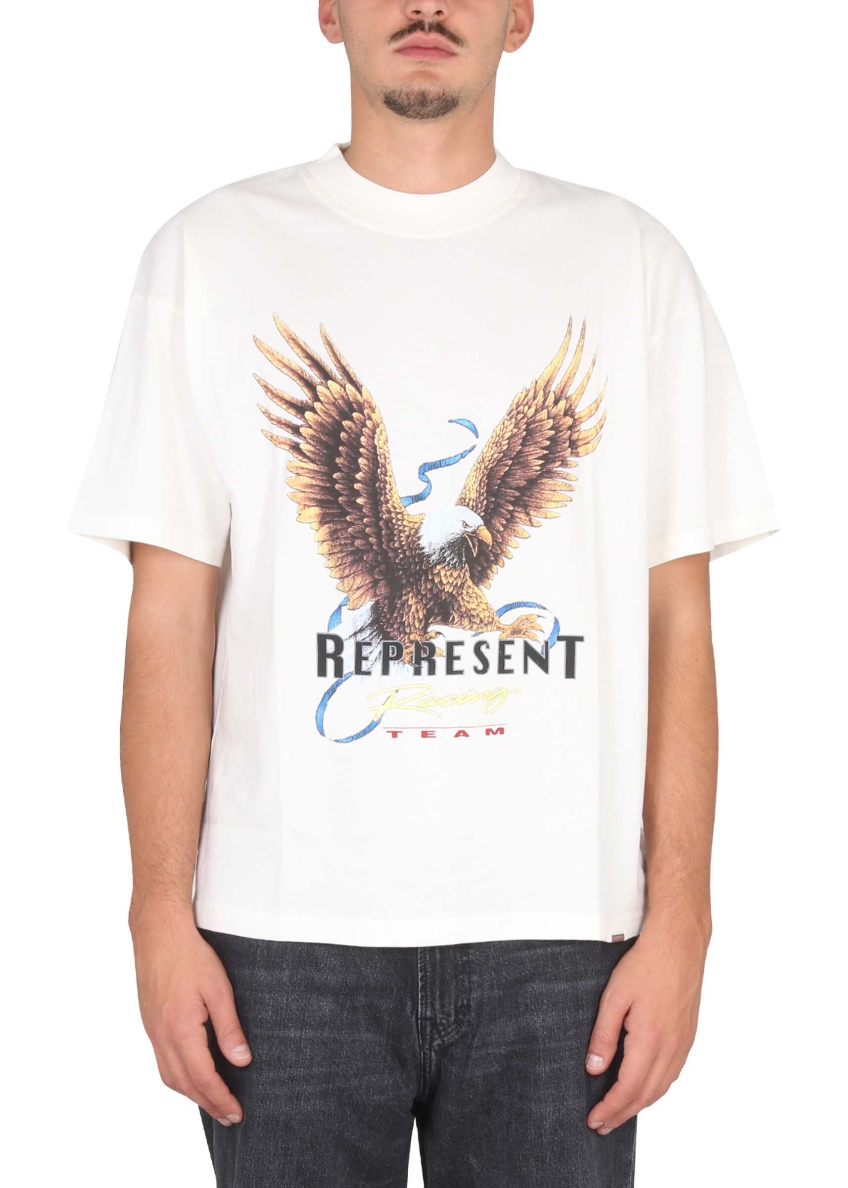 REPRESENT Crewneck T-Shirt WHITE
