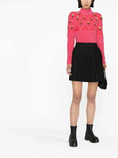 Pulovere casual CORMIO Jersey With Floral Embroidery RED Femei (BM 9627473) 2