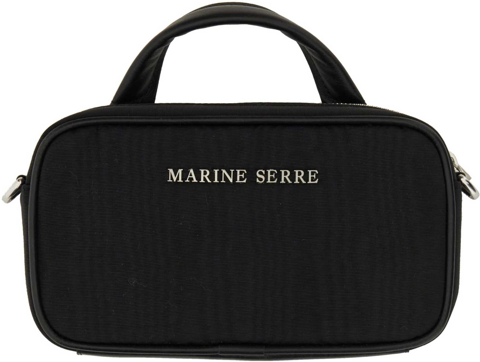 MARINE SERRE Mini "Madame Moire" Bag BLACK