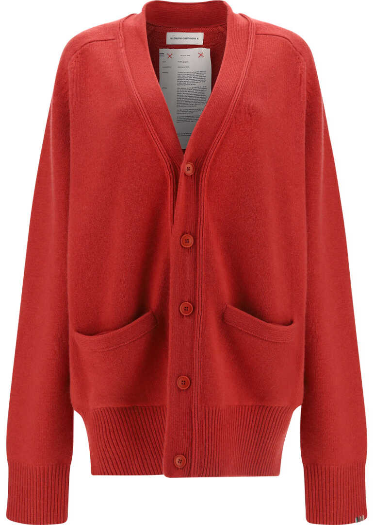 EXTREME CASHMERE Cardigan BERRY