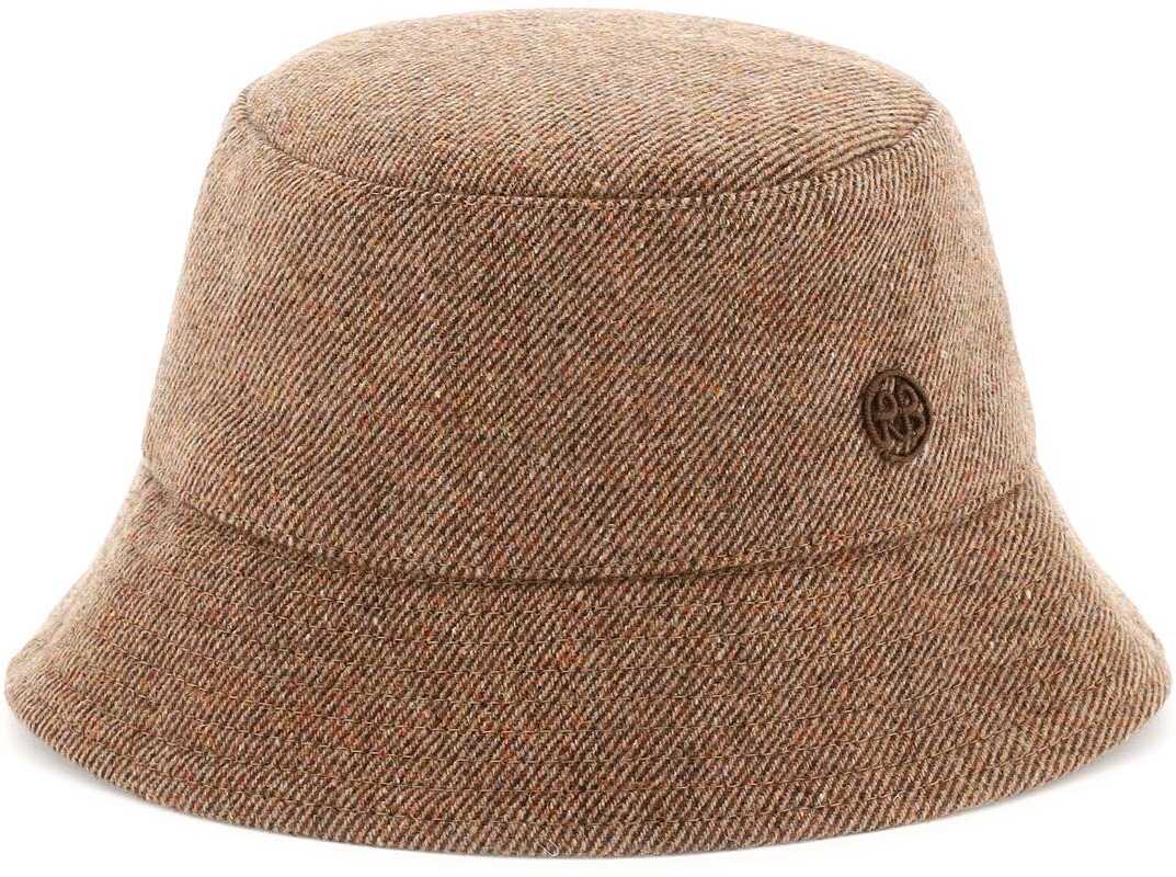 RUSLAN BAGINSKIY Wool-Blend Bucket Hat BROWN