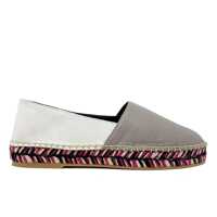 Espadrile Off White Leather Espadrilles Femei
