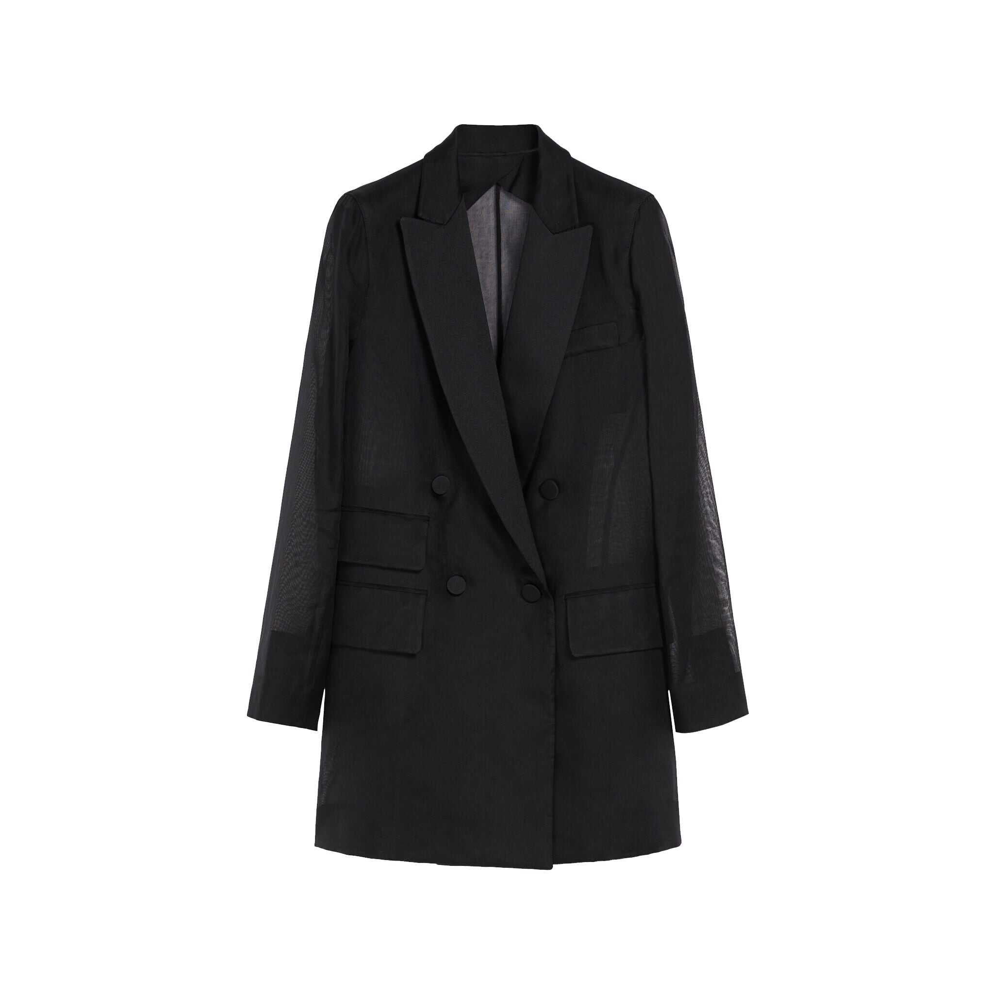 Max Mara Bambo Silk Jacket Black