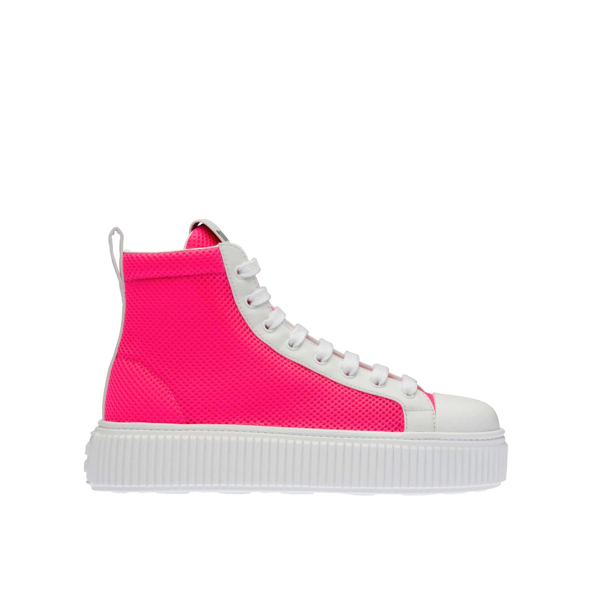 Miu Miu B-Ball High-Top Sneakers Pink