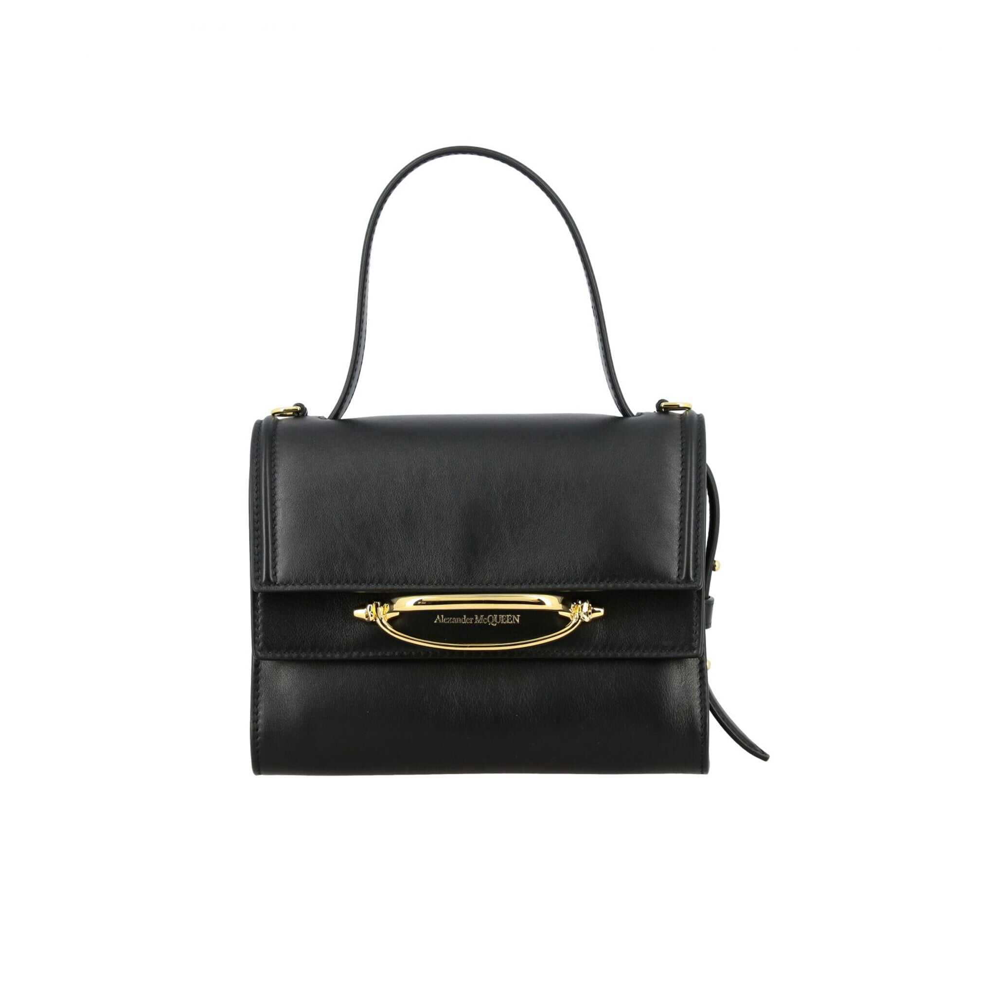 Alexander McQueen Leather Handbag Black