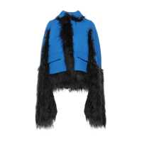 Bomber jacket Maison Margiela Faux Fur Trimmed Cape Jacket Femei