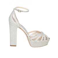 Sandale cu platforma Jimmy Choo isra sandal in glitter fabric