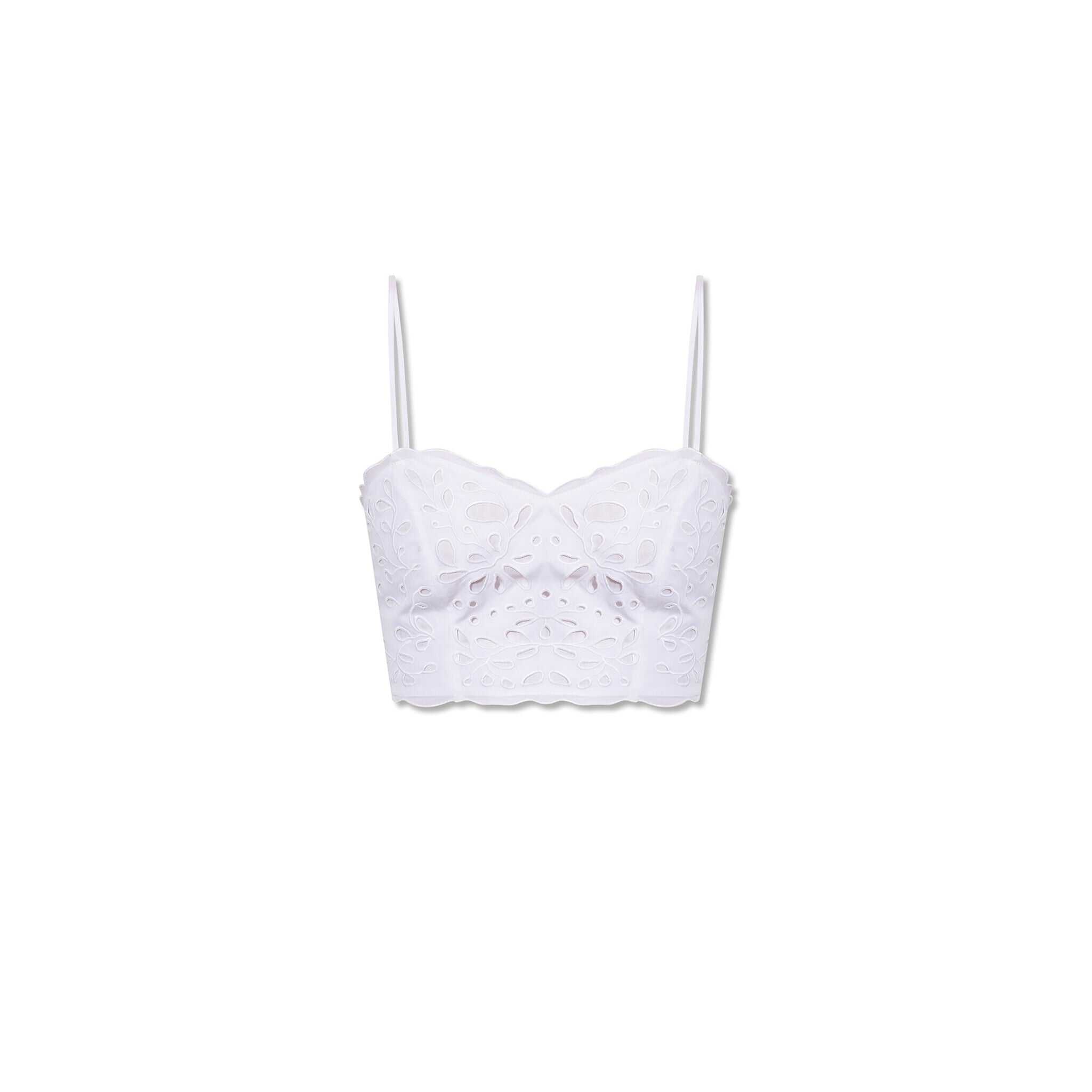 Chloe Chloe\' Cropped Top White