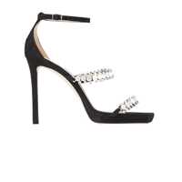 Pantofi stiletto Jimmy Choo J00015837036 BLACK SUEDE BING SANDAL 105