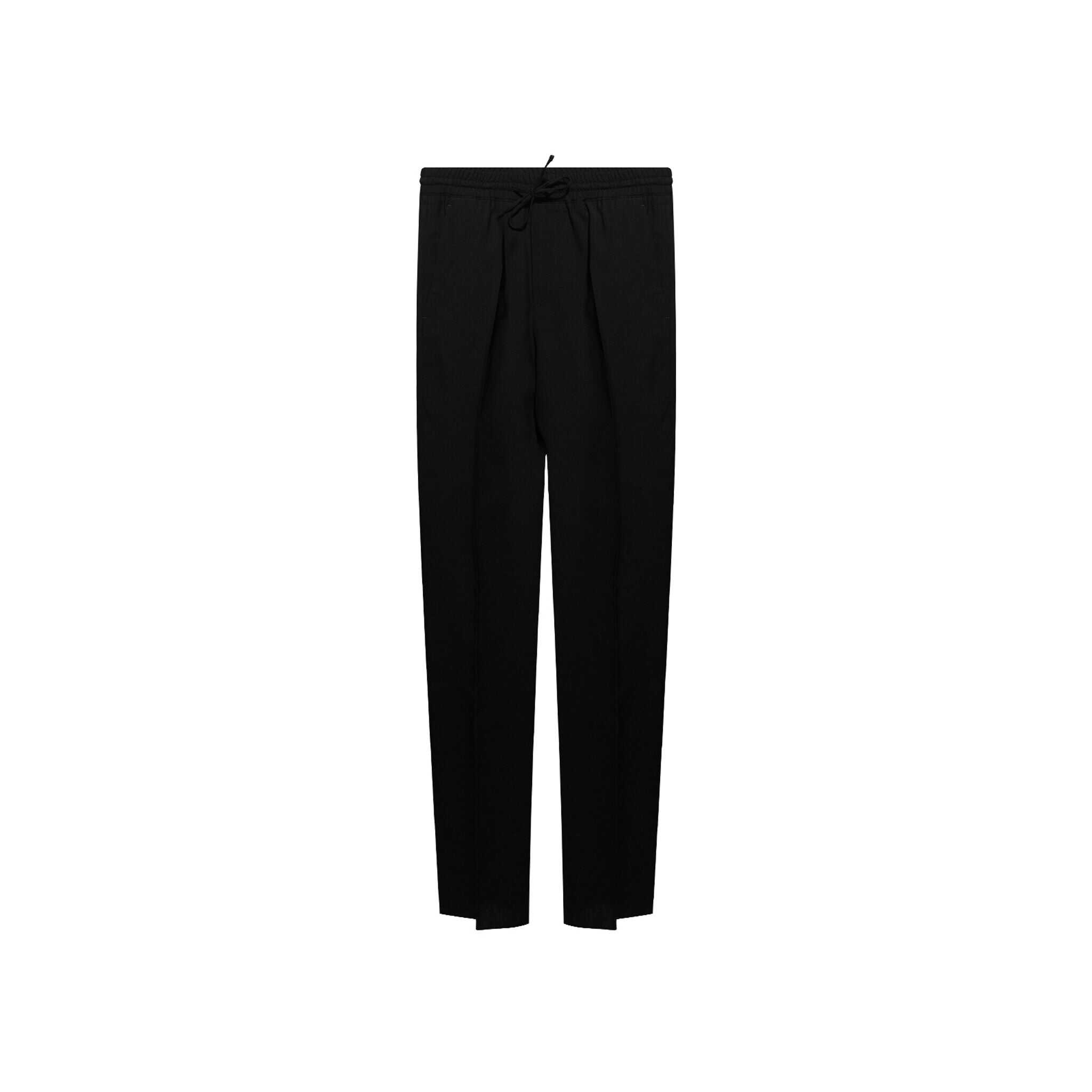 Versace Pleat-Front Trousers Black