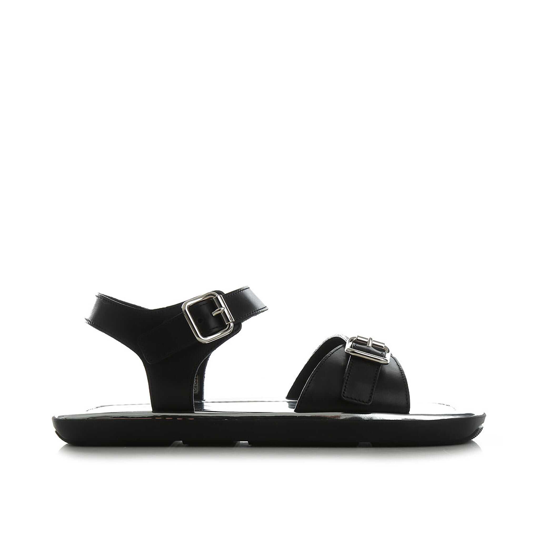Poze Prada Leather Sandals Black B-Mall