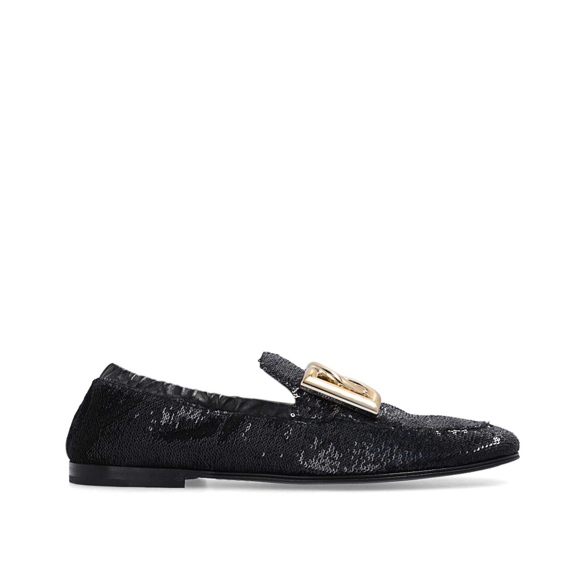 Dolce & Gabbana Ariosto Paillettes Loafers Black