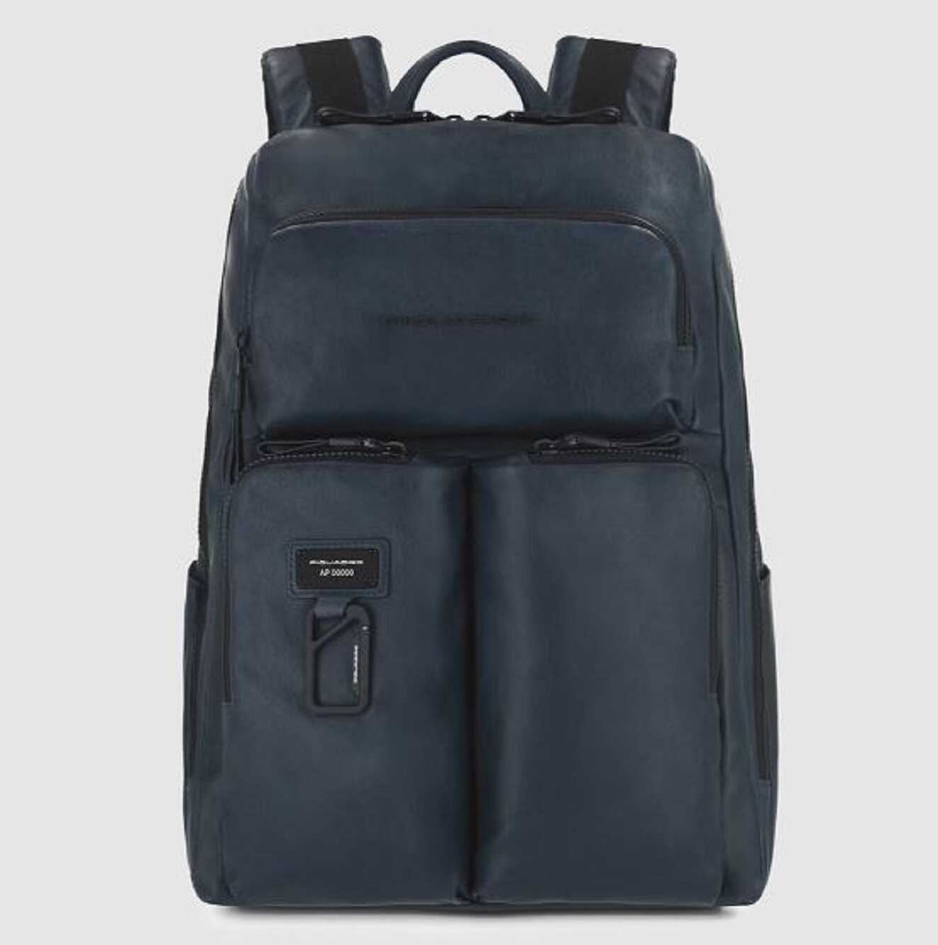 Piquadro Large Backpack By Piquadro Blue