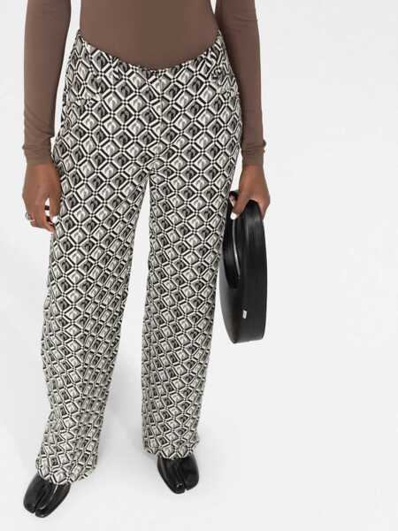 Pantaloni casual MARINE SERRE Moon Diamant Trousers MULTICOLOR Femei (BM 9683462) 3