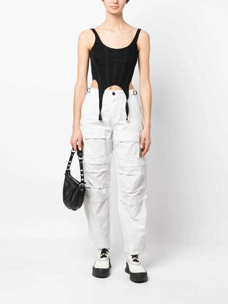 Pantaloni casual DARKPARK Julia Cargo Pants WHITE Femei (BM 9683561) 2