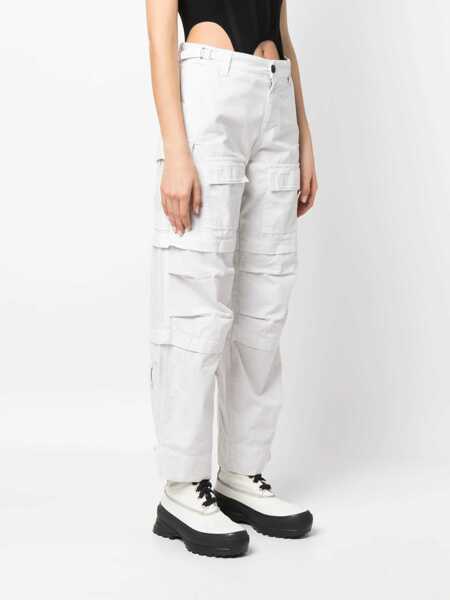Pantaloni casual DARKPARK Julia Cargo Pants WHITE Femei (BM 9683561) 3
