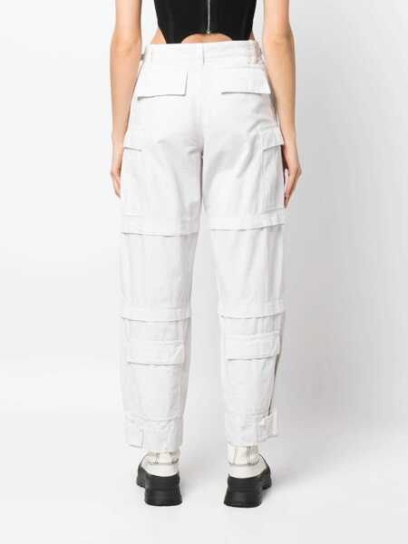 Pantaloni casual DARKPARK Julia Cargo Pants WHITE Femei (BM 9683561) 4