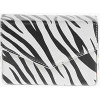 Genti mini Zebra-Printed Soft-Leather Johana Mini Pochette Femei