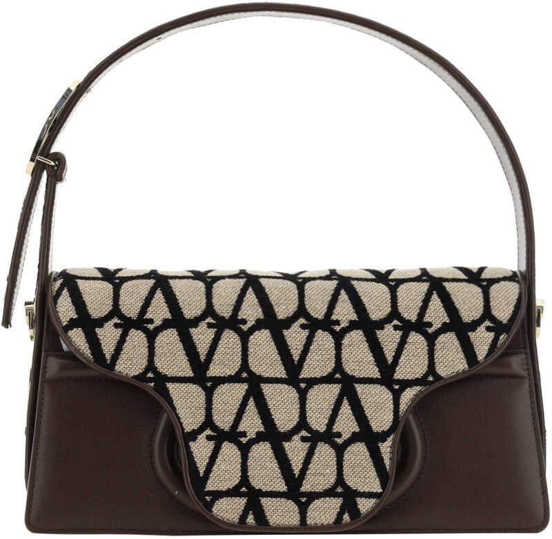 Valentino Garavani Valentino Garavani Le Grand Deuxieme Shoulder Bag NATURALE/NERO/FONDANT